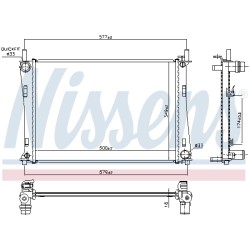 Radiateur Refroidissement Moteur Pour Ford Fiesta V Fusion Mazda 2