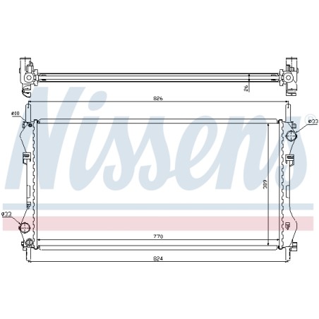 Radiateur Refroidissement Moteur Pour Ford Transit YC1H8005CA YC1H8005CB