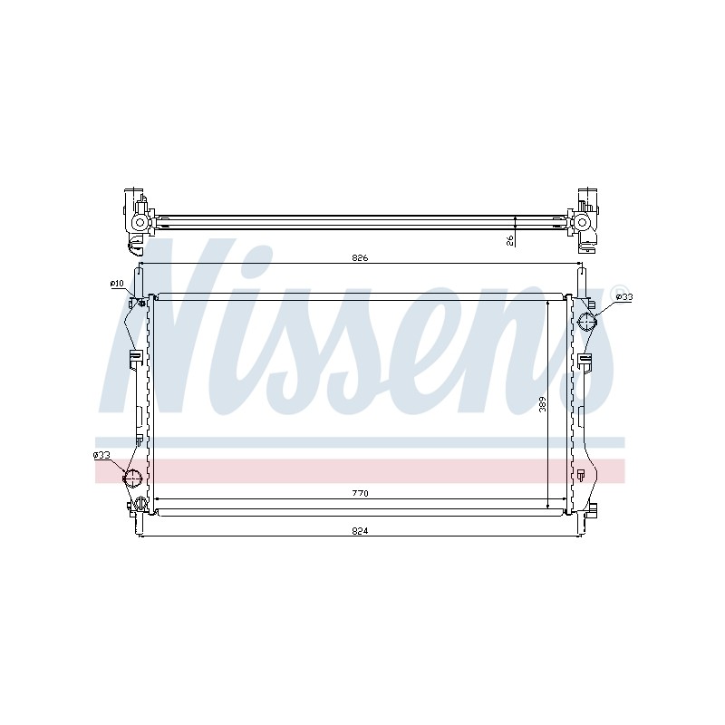 Radiateur Refroidissement Moteur Pour Ford Transit YC1H8005CA YC1H8005CB