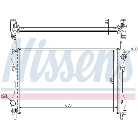 Radiateur Refroidissement Moteur Pour Ford Transit ME1C1H8005GE YC1H8005BA