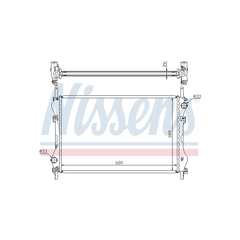Radiateur Refroidissement Moteur Pour Ford Transit ME1C1H8005GE YC1H8005BA