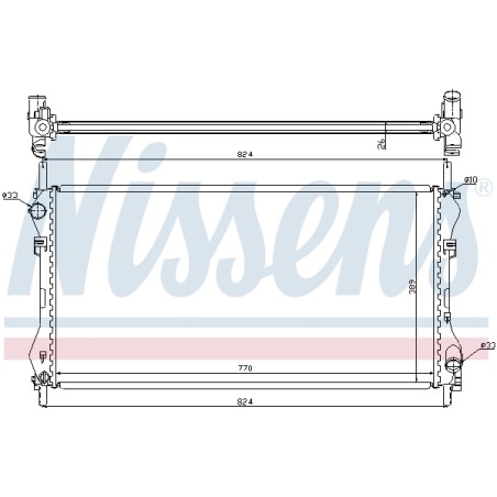 Radiateur Refroidissement Moteur Pour Ford Transit 1C1H8005JB 1C1H8005JE 4070925