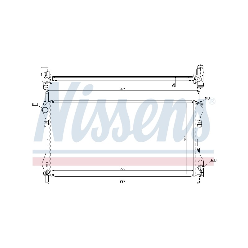Radiateur Refroidissement Moteur Pour Ford Transit 1C1H8005JB 1C1H8005JE 4070925