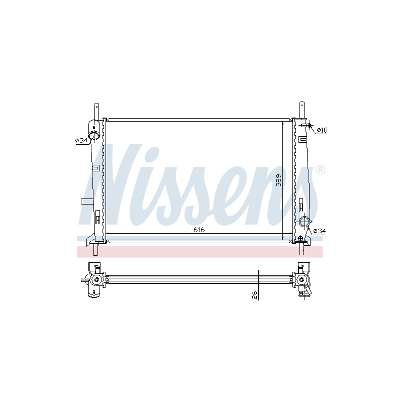 Radiateur Refroidissement Moteur Pour Ford Cougar Mondeo I II 6899903 7215751