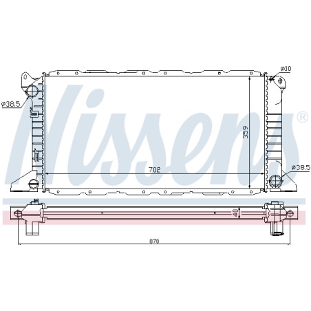 Radiateur Refroidissement Moteur Pour Ford Transit 1112703 1671777 7045711
