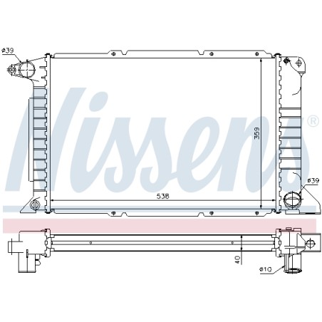 Radiateur Refroidissement Moteur Pour Ford Transit 1023920 1671829 97VB8005AD