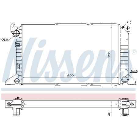 Radiateur Refroidissement Moteur Pour Ford Transit 1671826 7045714 7242485