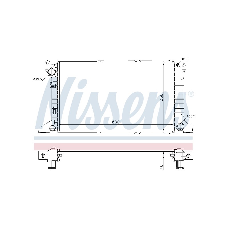 Radiateur Refroidissement Moteur Pour Ford Transit 1671826 7045714 7242485