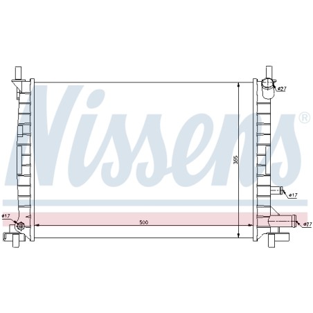 Radiateur Refroidissement Moteur Pour Ford Fiesta IV Mazda 121 III -