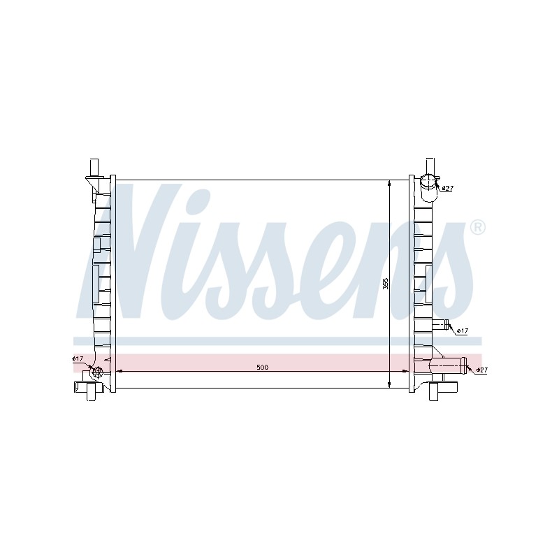 Radiateur Refroidissement Moteur Pour Ford Fiesta IV Mazda 121 III -