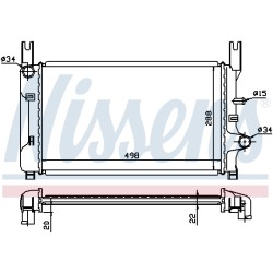 Radiateur Refroidissement Moteur Pour Ford Fiesta III 6176984 6479789 6479790
