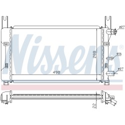 Radiateur Refroidissement Moteur Pour Ford Fiesta III 1004038 1004039 1107118