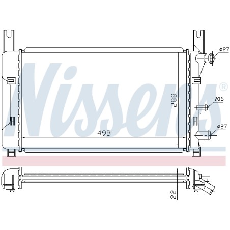 Radiateur Refroidissement Moteur Pour Ford Fiesta III 1004038 1004039 1107118