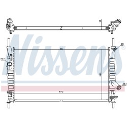 Radiateur Refroidissement Moteur Pour Ford Transit 1671801 4714582 4719006