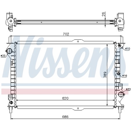 Radiateur Refroidissement Moteur Pour Ford Tourneo Transit 2T148005AD 4367089