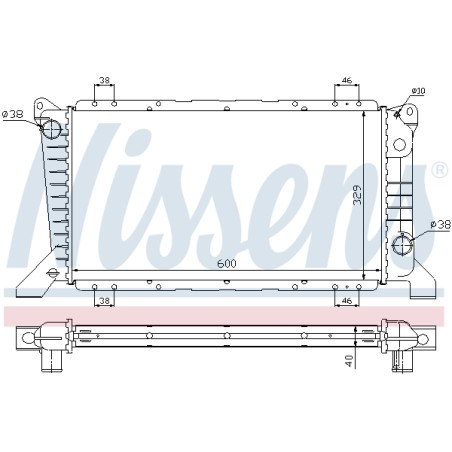 Radiateur Refroidissement Moteur Pour Ford Transit ME94VB8005HB