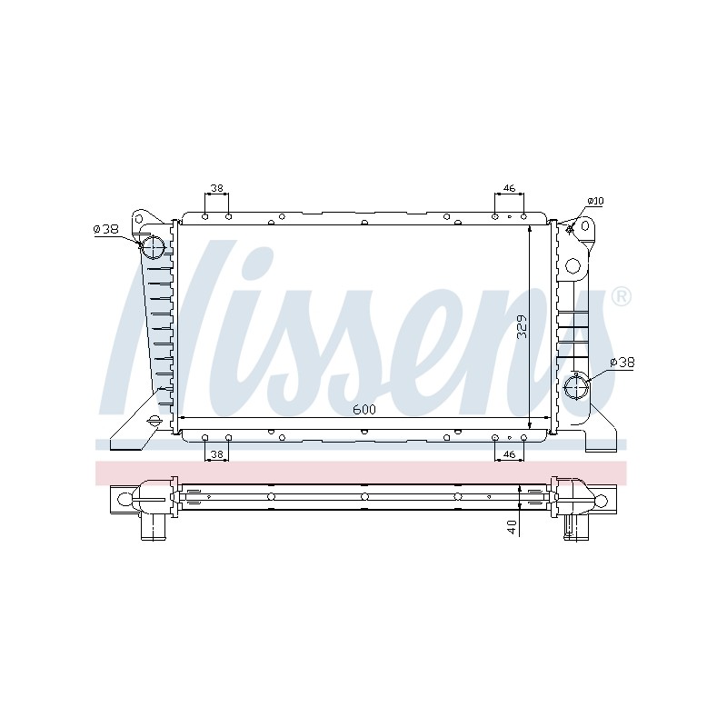 Radiateur Refroidissement Moteur Pour Ford Transit ME94VB8005HB