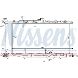 Radiateur Refroidissement Moteur Pour Honda Civic II IV 19010PM4004 19010PM5R02