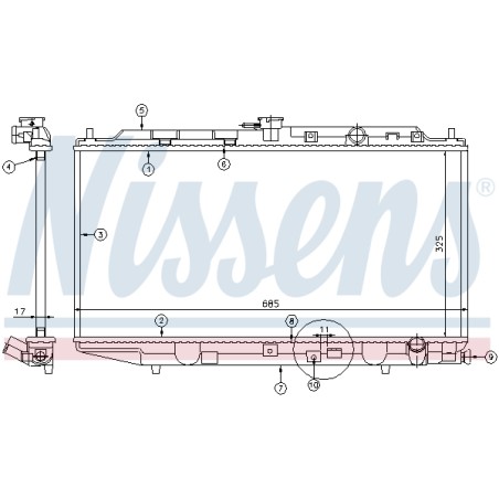 Radiateur Refroidissement Moteur Pour Honda Civic II IV 19010PM4004 19010PM5R02