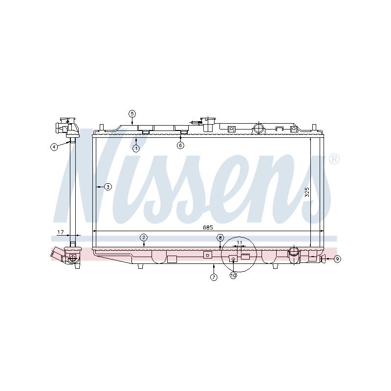 Radiateur Refroidissement Moteur Pour Honda Civic II IV 19010PM4004 19010PM5R02