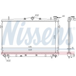 Radiateur Refroidissement Moteur Pour Hyundai Coupé Lantra II 25310-29000