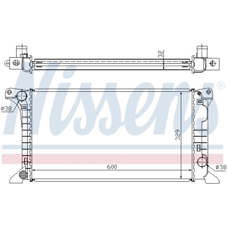 Radiateur Refroidissement Moteur Pour Ford Transit 1641902 1641903 1653157