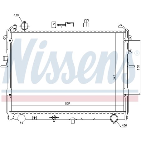 Radiateur Refroidissement Moteur Pour Mazda B-Serie E-Serie R2L515200A