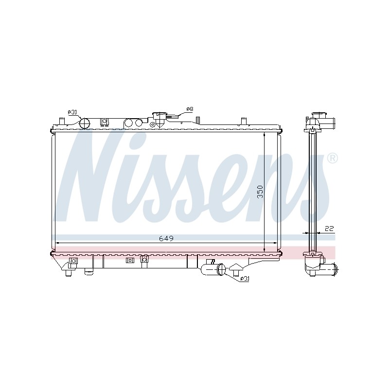 Radiateur Refroidissement Moteur Pour Mazda 323 C IV F S B63F15200 BP28-15-200