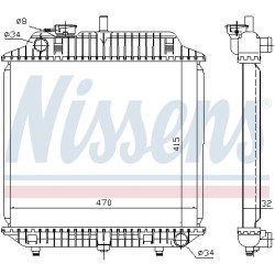 Radiateur Refroidissement Moteur Pour MERCEDES 100