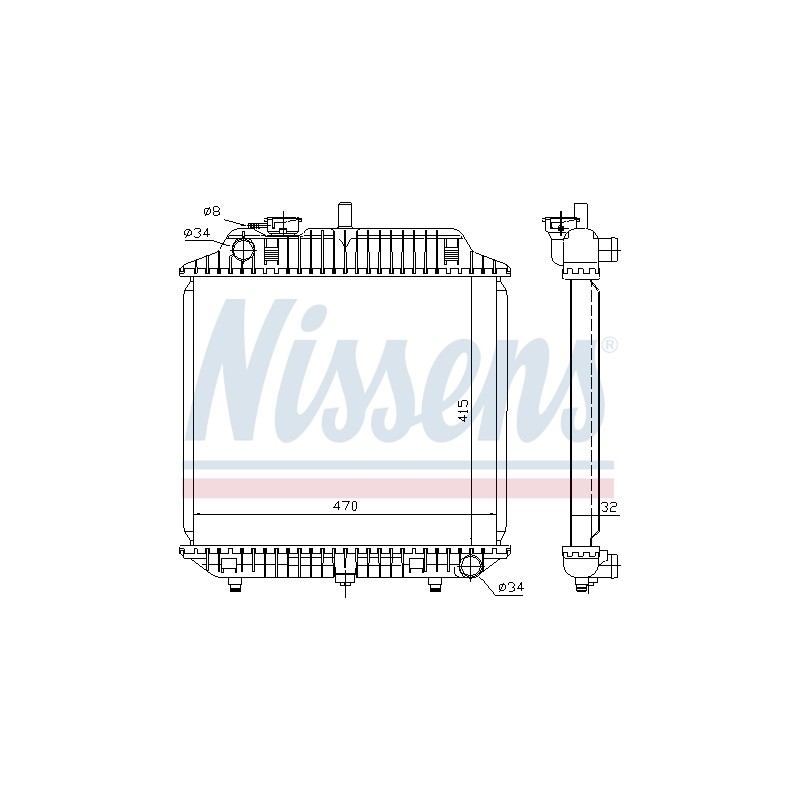 Radiateur Refroidissement Moteur Pour MERCEDES 100