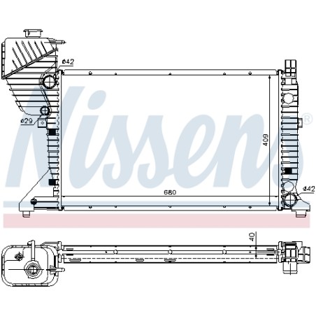Radiateur Refroidissement Moteur Pour MERCEDES Sprinter