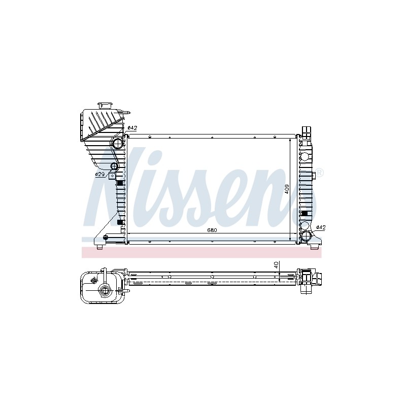 Radiateur Refroidissement Moteur Pour MERCEDES Sprinter