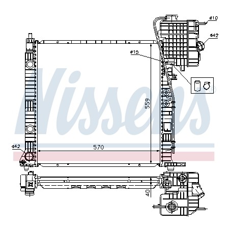 Radiateur Refroidissement Moteur Pour MERCEDES Classe V Vito
