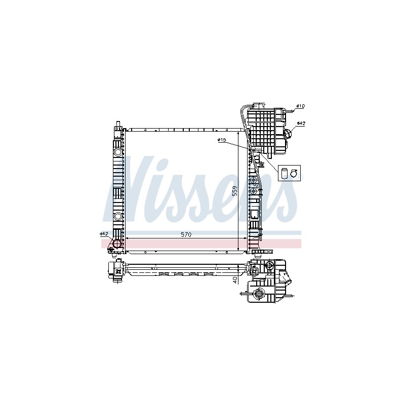Radiateur Refroidissement Moteur Pour MERCEDES Classe V Vito