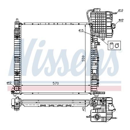 Radiateur Refroidissement Moteur Pour MERCEDES Classe V Vito