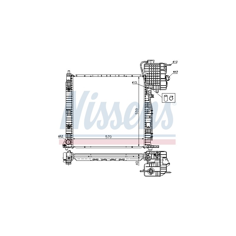 Radiateur Refroidissement Moteur Pour MERCEDES Classe V Vito