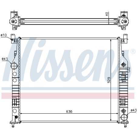 Radiateur Refroidissement Moteur Pour MERCEDES Classe GL M R SL