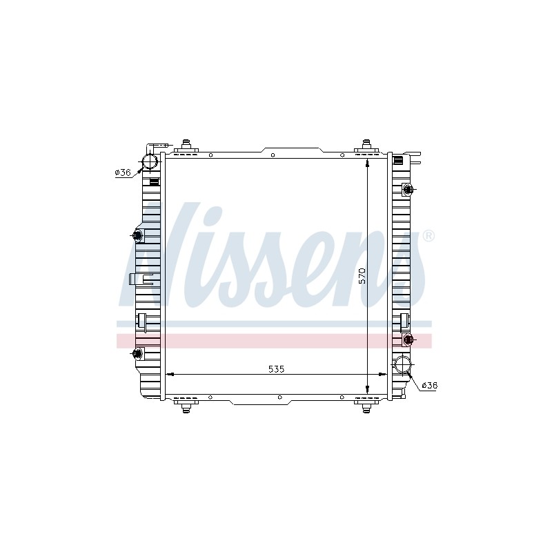 Radiateur Refroidissement Moteur Pour MERCEDES Classe G Puch G-Modell 4635000200