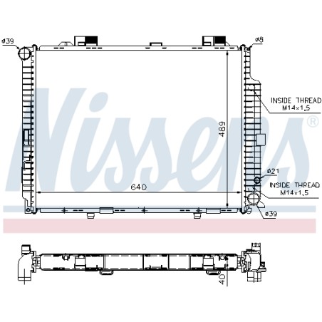 Radiateur Refroidissement Moteur Pour MERCEDES Classe E T-Model