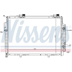 Radiateur Refroidissement Moteur Pour Chrysler Crossfire Roadster MERCEDES CLK