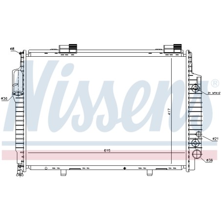 Radiateur Refroidissement Moteur Pour Chrysler Crossfire Roadster MERCEDES CLK