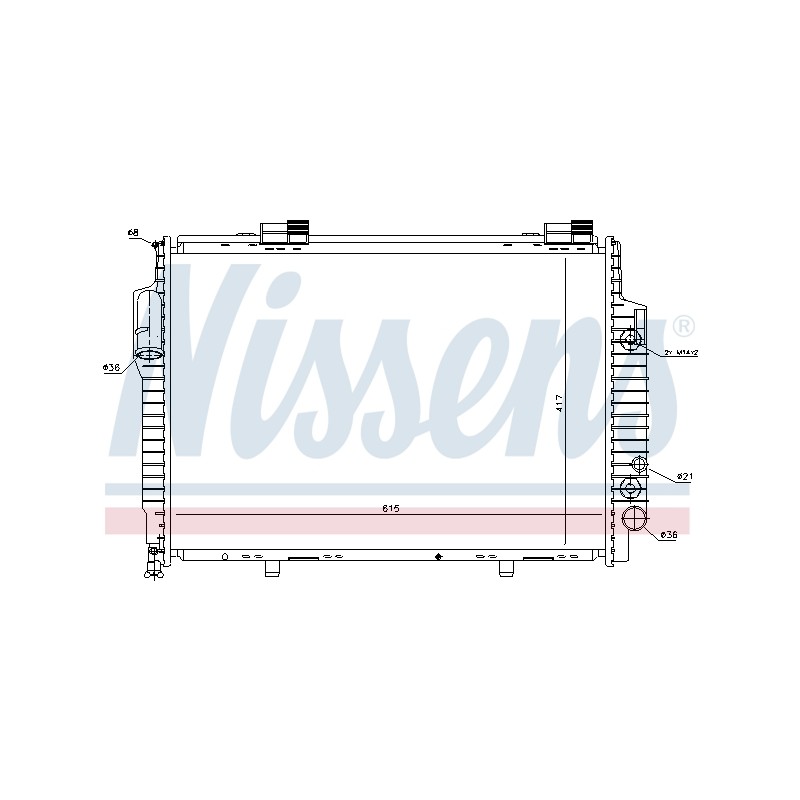 Radiateur Refroidissement Moteur Pour Chrysler Crossfire Roadster MERCEDES CLK