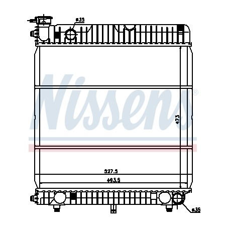 Radiateur Refroidissement Moteur Pour MERCEDES T1 T1/TN