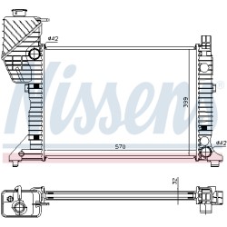 Radiateur Refroidissement Moteur Pour MERCEDES Sprinter