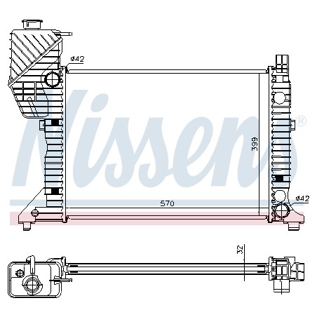 Radiateur Refroidissement Moteur Pour MERCEDES Sprinter