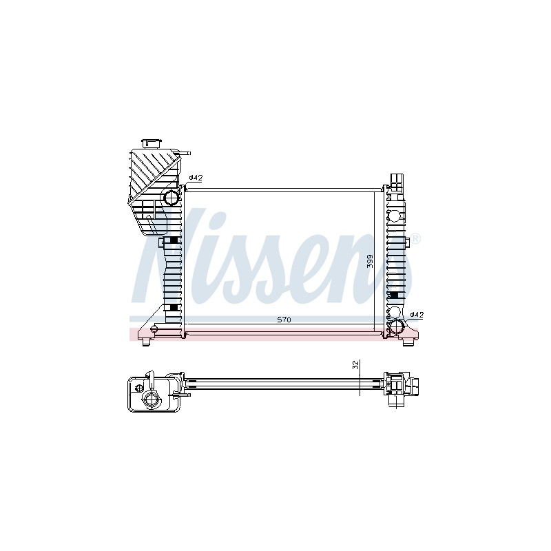 Radiateur Refroidissement Moteur Pour MERCEDES Sprinter