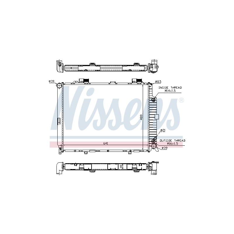 Radiateur Refroidissement Moteur Pour MERCEDES Classe E T-Model