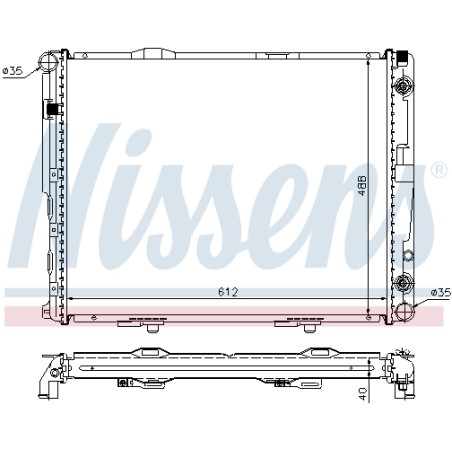 Radiateur Refroidissement Moteur Pour MERCEDES 124 Classe E T-Model Kombi