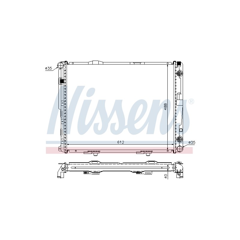 Radiateur Refroidissement Moteur Pour MERCEDES 124 Classe E T-Model Kombi