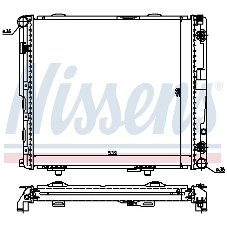 Radiateur Refroidissement Moteur Pour MERCEDES 124 Classe E T-Model Kombi